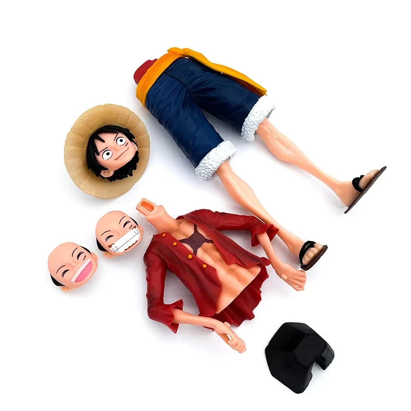 Figura de One Piece de Luffy de 28 cm – 3 Expresiones Faciales