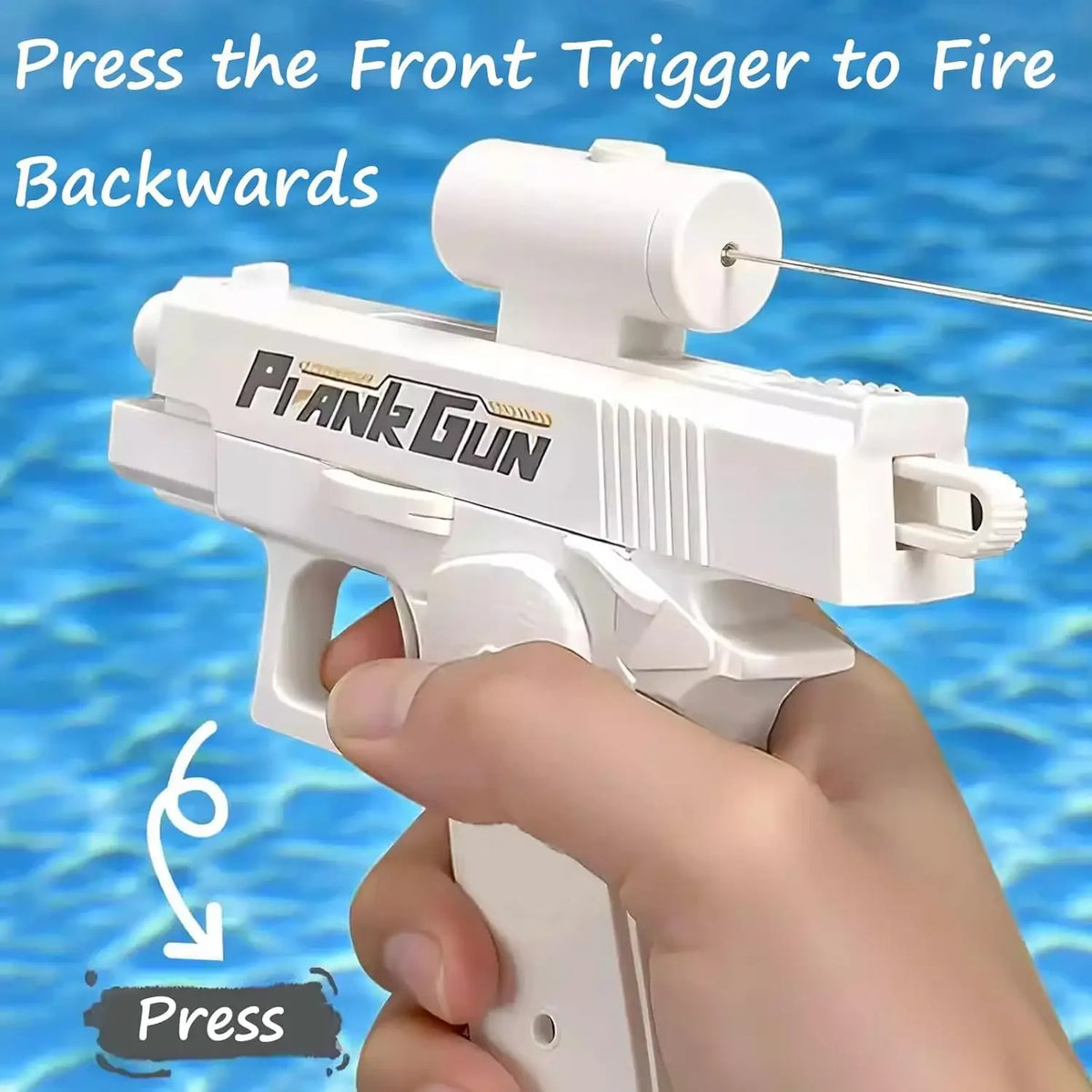 Double-Sided Prank Water Spray Gun – Reverse Spray Toy