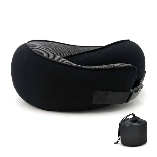 Memory-Foam Reise-Nackenkissen – Clipverschluss