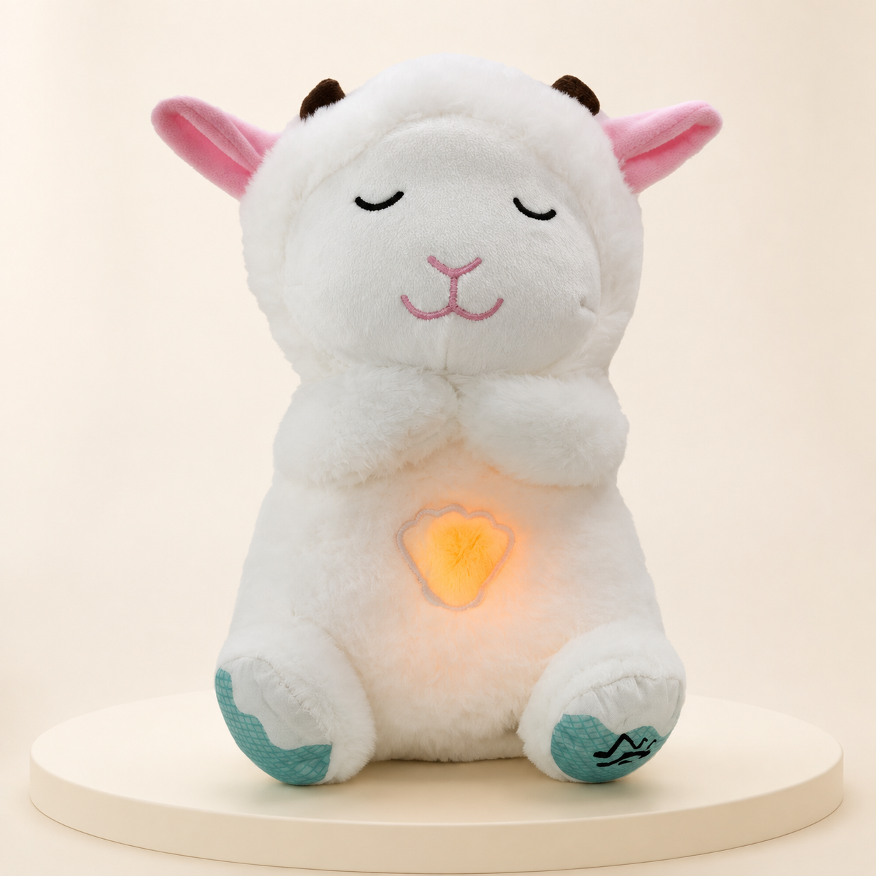 Breathing Plush Toy with Light & Soothing Sounds