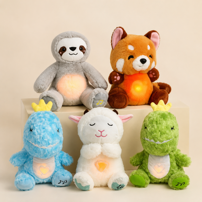 Breathing Plush Toy with Light & Soothing Sounds