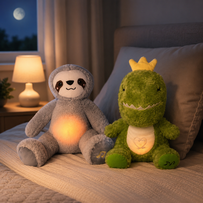 Breathing Plush Toy with Light & Soothing Sounds