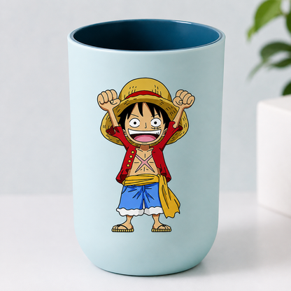 One Piece Anime Toothbrush Cup – Plastic Rinsing Mug