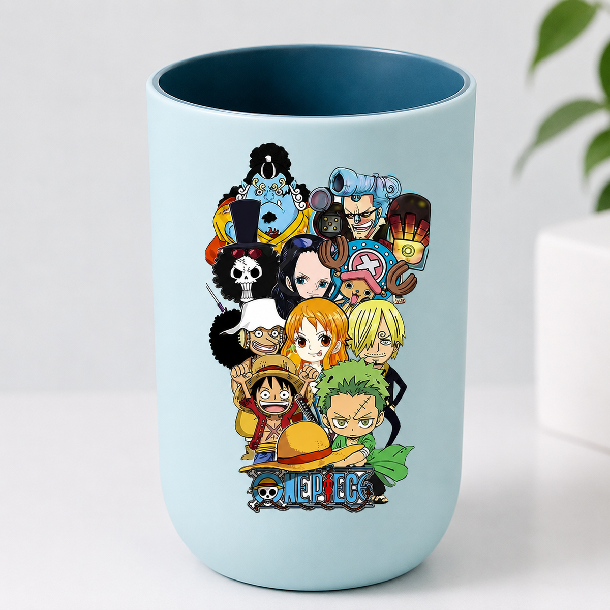 One Piece Anime Toothbrush Cup – Plastic Rinsing Mug