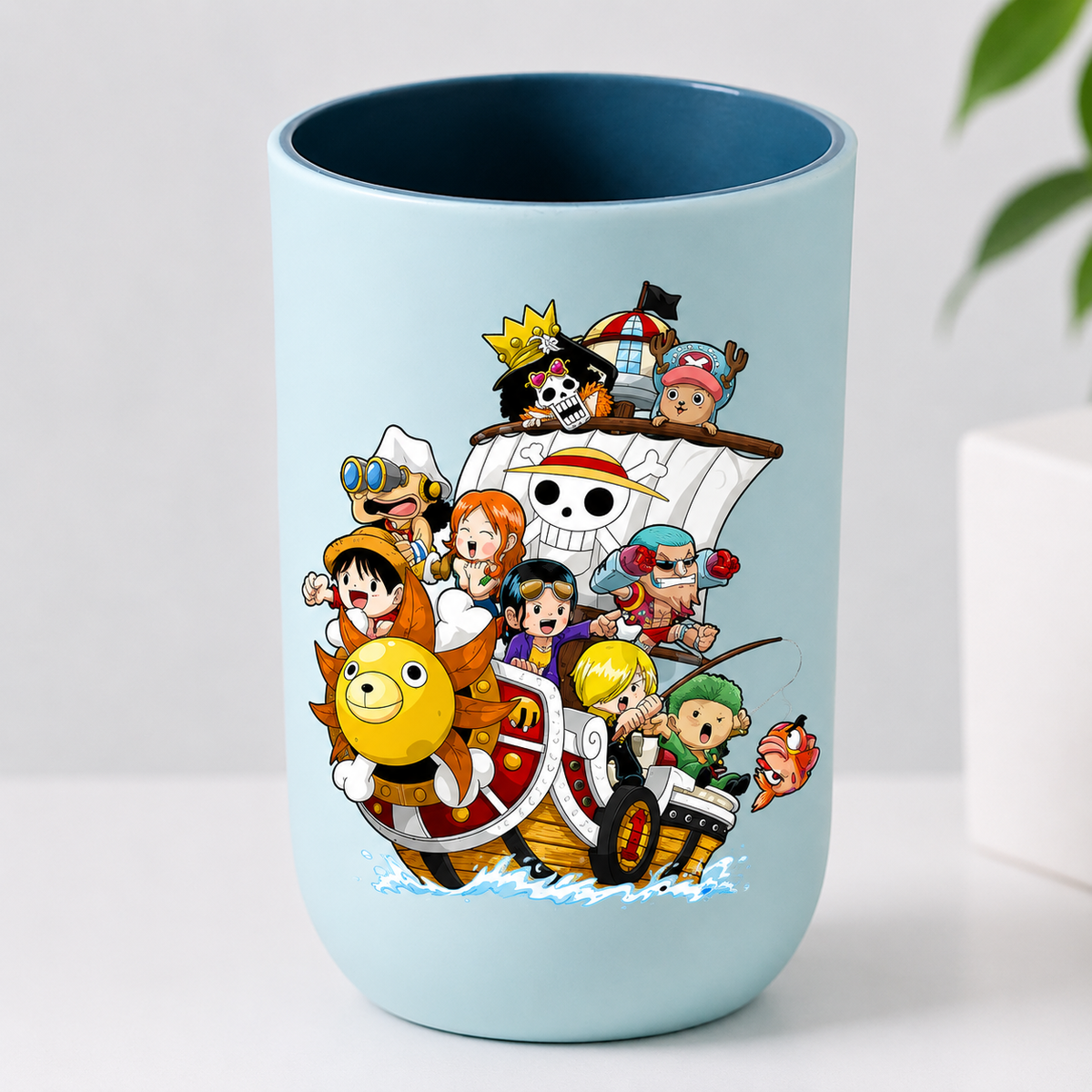 One Piece Anime Toothbrush Cup – Plastic Rinsing Mug