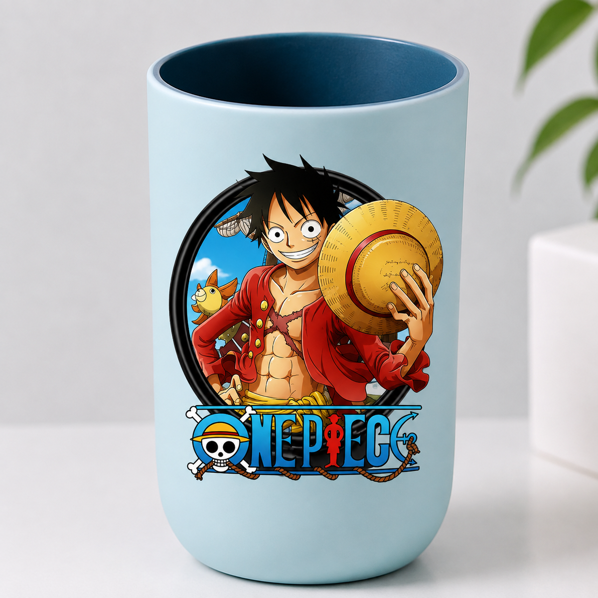 One Piece Anime Toothbrush Cup – Plastic Rinsing Mug