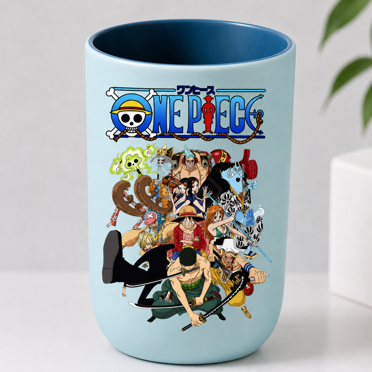 One Piece Anime Toothbrush Cup – Plastic Rinsing Mug