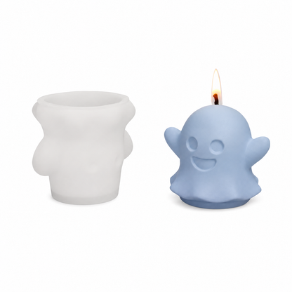 3D Pumpkin & Ghost Silicone Candle Mold – Halloween DIY Craft