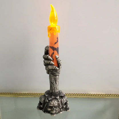 Halloween LED Candle – Skeleton Ghost Pumpkin Spooky Decoration