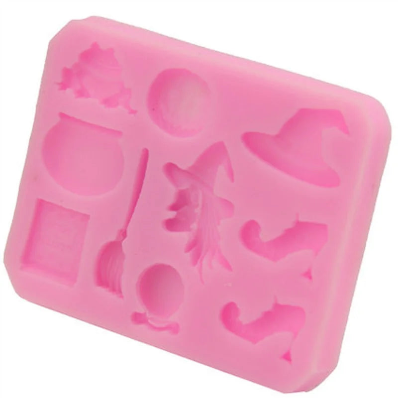 Halloween Pumpkin & Witch Hat Silicone Mold – Cake Decorating Tool