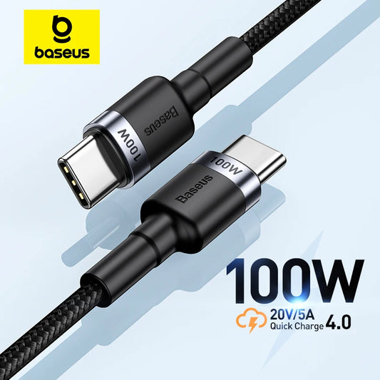 Baseus USB-C to USB-C Fast Charging Cable – 60W/100W PD