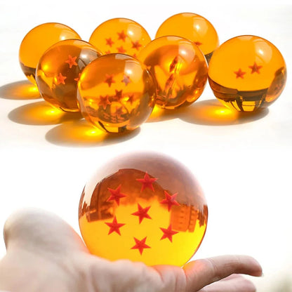 Juego de 7 bolas de dragón de Dragon Ball Z – Coleccionables de resina de 3,5 cm