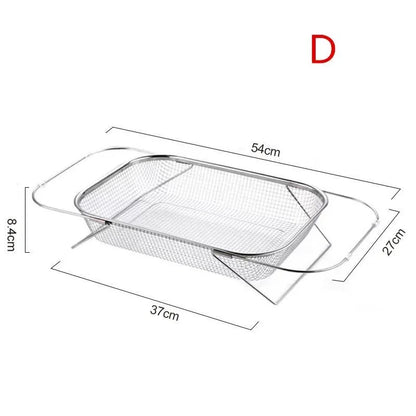Expandable Stainless Steel Sink Drain Basket – Retractable Colander