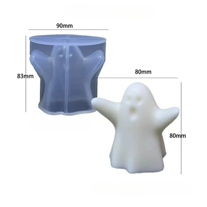 Halloween Ghost Silicone Mold – Candle, Resin & Craft DIY Mold