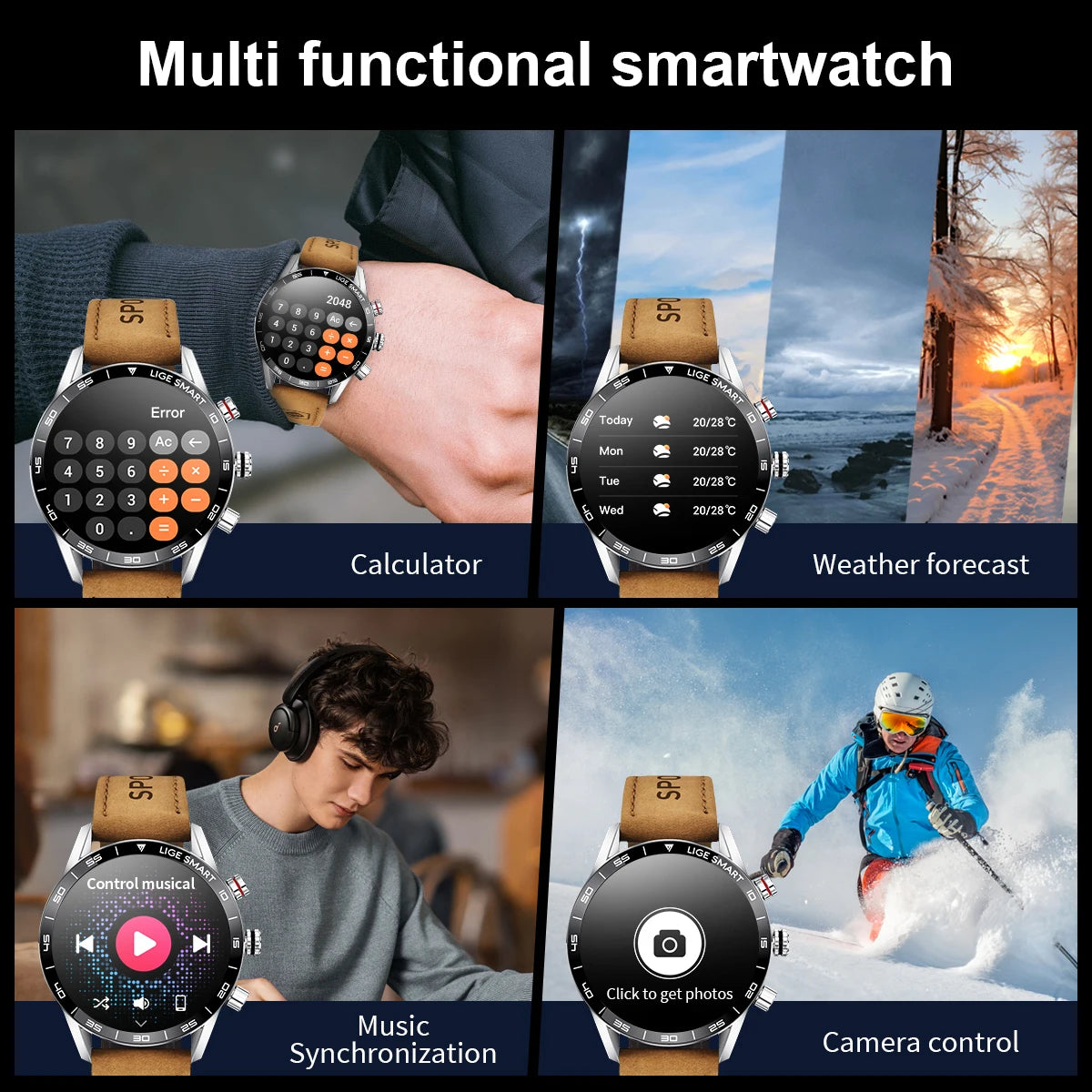 LIGE Rugged Smartwatch