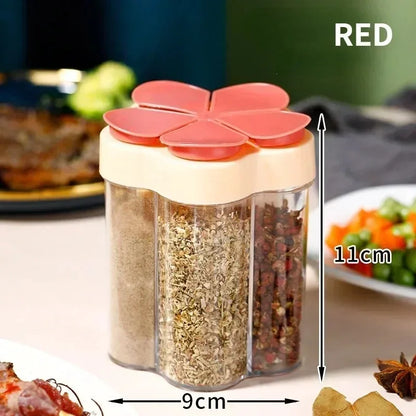 5-Compartment Seasoning Jar – Portable Spice Organizer