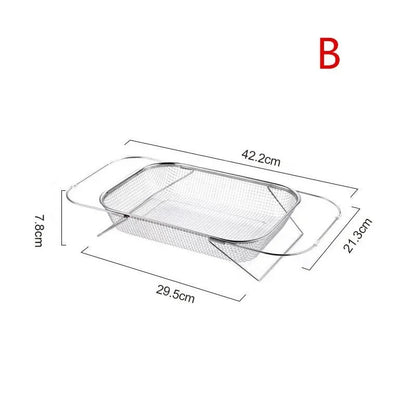 Expandable Stainless Steel Sink Drain Basket – Retractable Colander