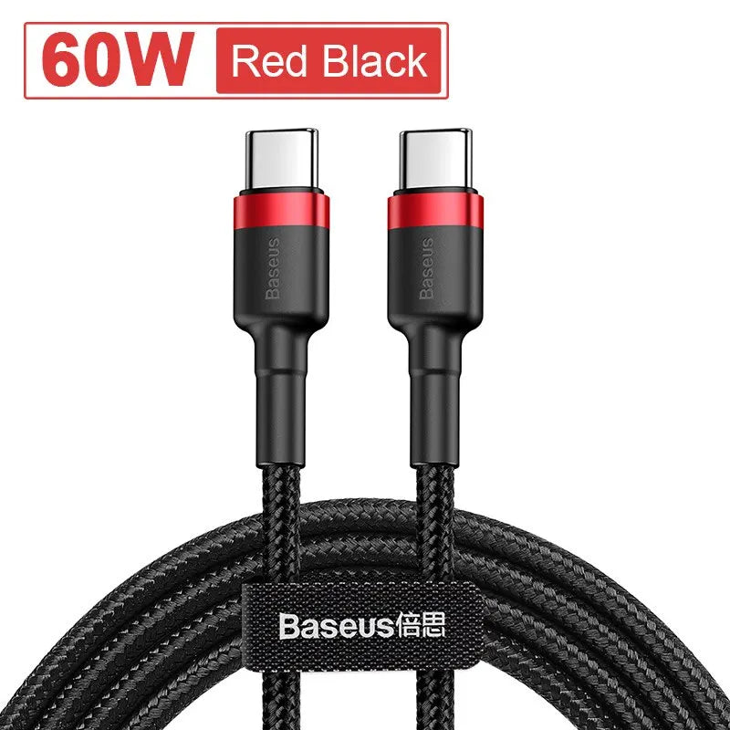 Baseus USB-C to USB-C Fast Charging Cable – 60W/100W PD