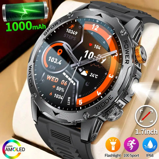 LIGE Ranger Sport Smartwatch – 1000mAh Akku, Telefonfunktion & IP68