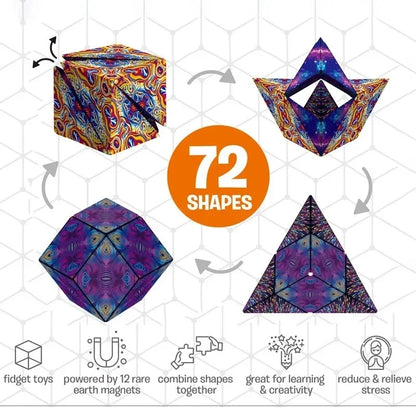 Magnetic Infinite Flip Cube – 3D Fidget Puzzle