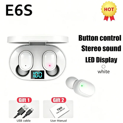 TWS Bluetooth 5.1 Earbuds with LED Display & Microphone