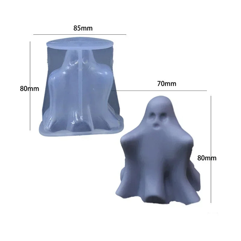 Halloween Ghost Silicone Mold – Candle, Resin & Craft DIY Mold