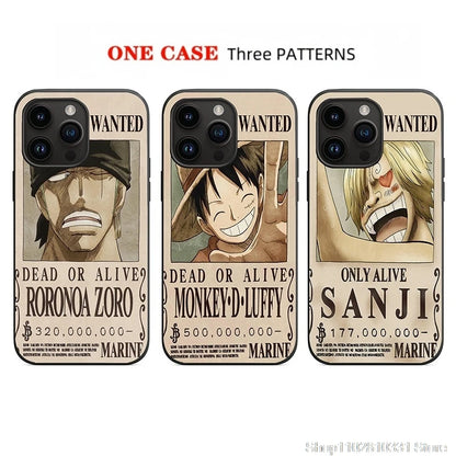 One Piece 3D Anime Phone Case for Apple iPhone 11–17