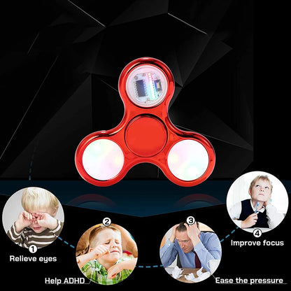 LED Light-Up Fidget Spinner – Glow Stress Relief Hand Toy