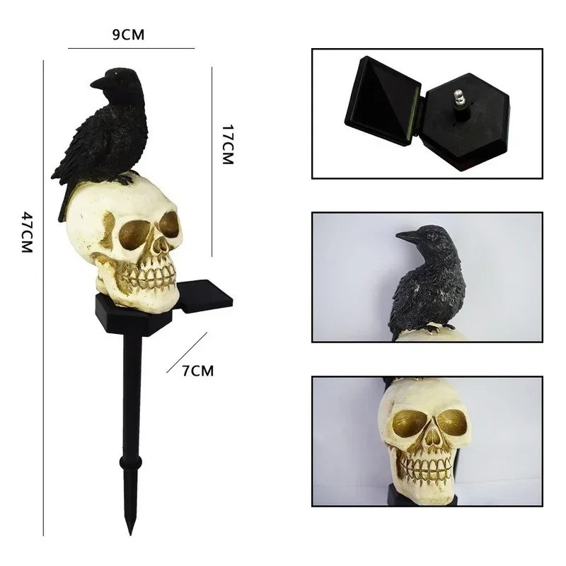 Solar Skeleton Ghost LED Light – Halloween Outdoor Garden Decoration