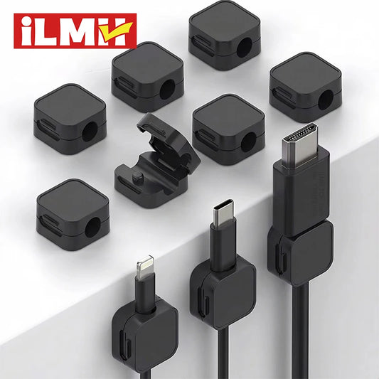 Adhesive Cable Clips – Adjustable Cord Organizer for Desk & Car