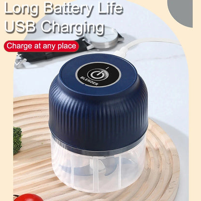 250ml USB Rechargeable Mini Food Chopper – Garlic & Vegetable Cutter
