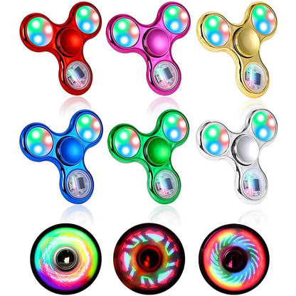 LED Light-Up Fidget Spinner – Glow Stress Relief Hand Toy