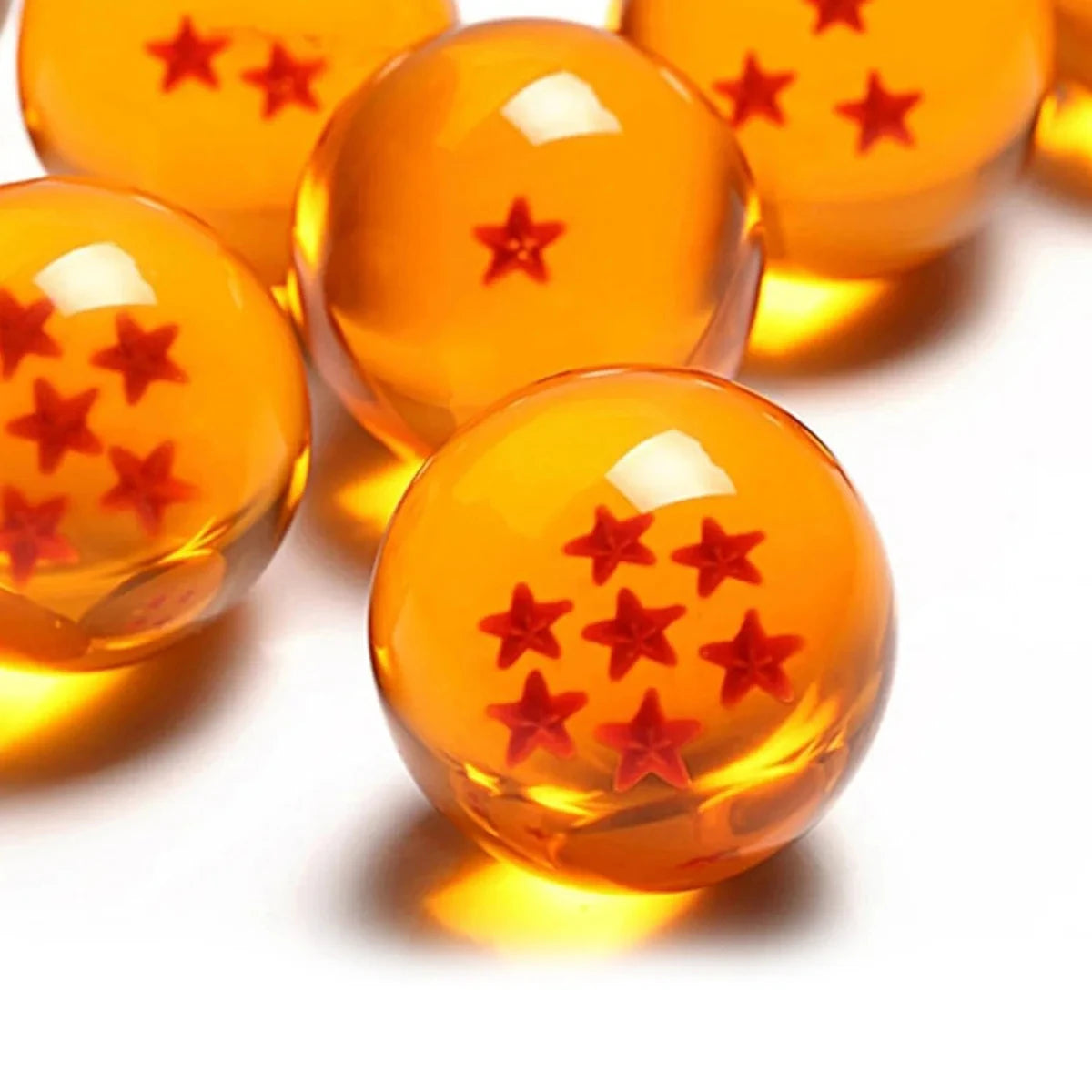 Juego de 7 bolas de dragón de Dragon Ball Z – Coleccionables de resina de 3,5 cm