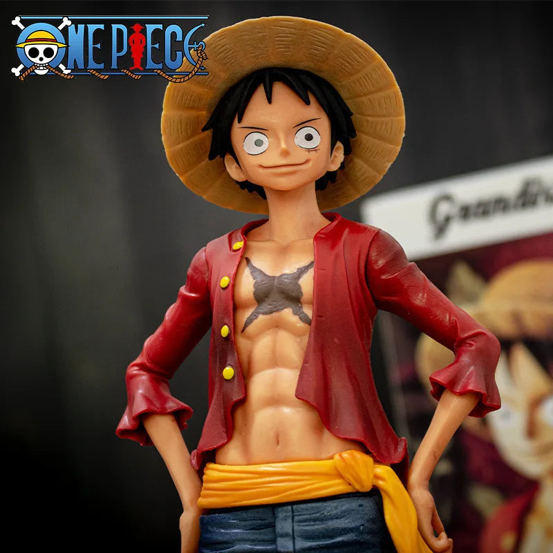 Figura de One Piece de Luffy de 28 cm – 3 Expresiones Faciales