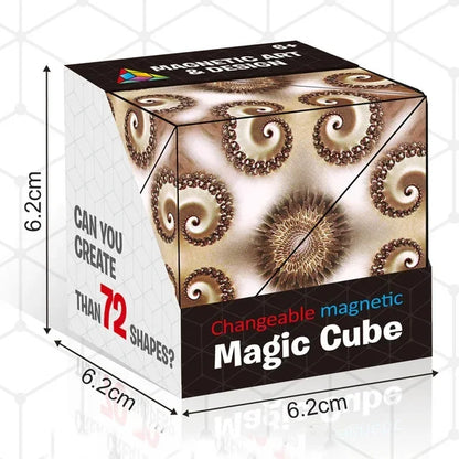 Magnetic Infinite Flip Cube – 3D Fidget Puzzle