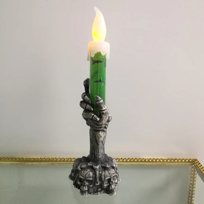 Halloween LED Candle – Skeleton Ghost Pumpkin Spooky Decoration