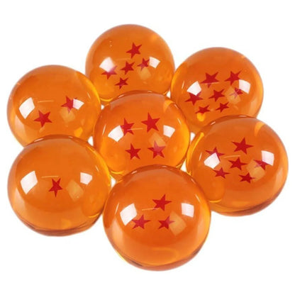 Juego de 7 bolas de dragón de Dragon Ball Z – Coleccionables de resina de 3,5 cm