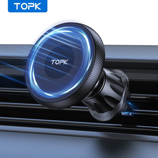 TOPK Magnetic Car Phone Holder – MagSafe Air Vent Mount