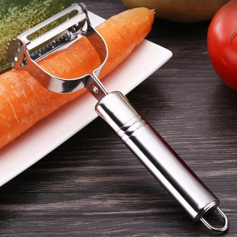 2-in-1 Stainless Steel Julienne Peeler & Vegetable Slicer