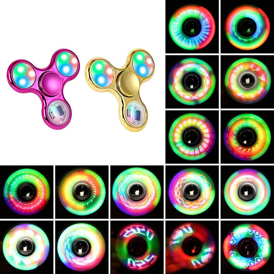LED Light-Up Fidget Spinner – Glow Stress Relief Hand Toy