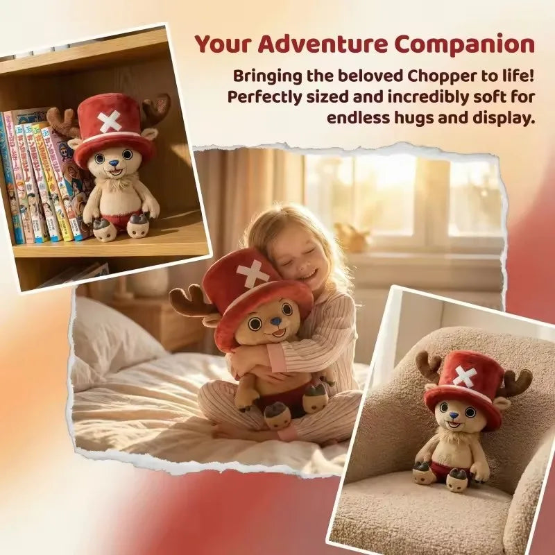 New One Piece Chopper Plush Doll Cute Tony Tony Chopper Plushie Anime Peripherals Toys Birthday Christmas Gift
