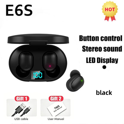 TWS Bluetooth 5.1 Earbuds with LED Display & Microphone