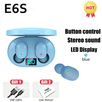 TWS Bluetooth 5.1 Earbuds with LED Display & Microphone
