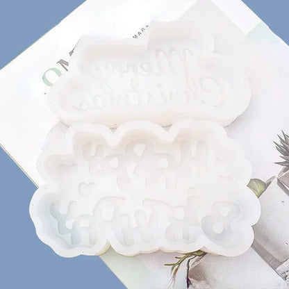 Happy Birthday & Christmas Silicone Mold – Candle, Gypsum & Craft Mold