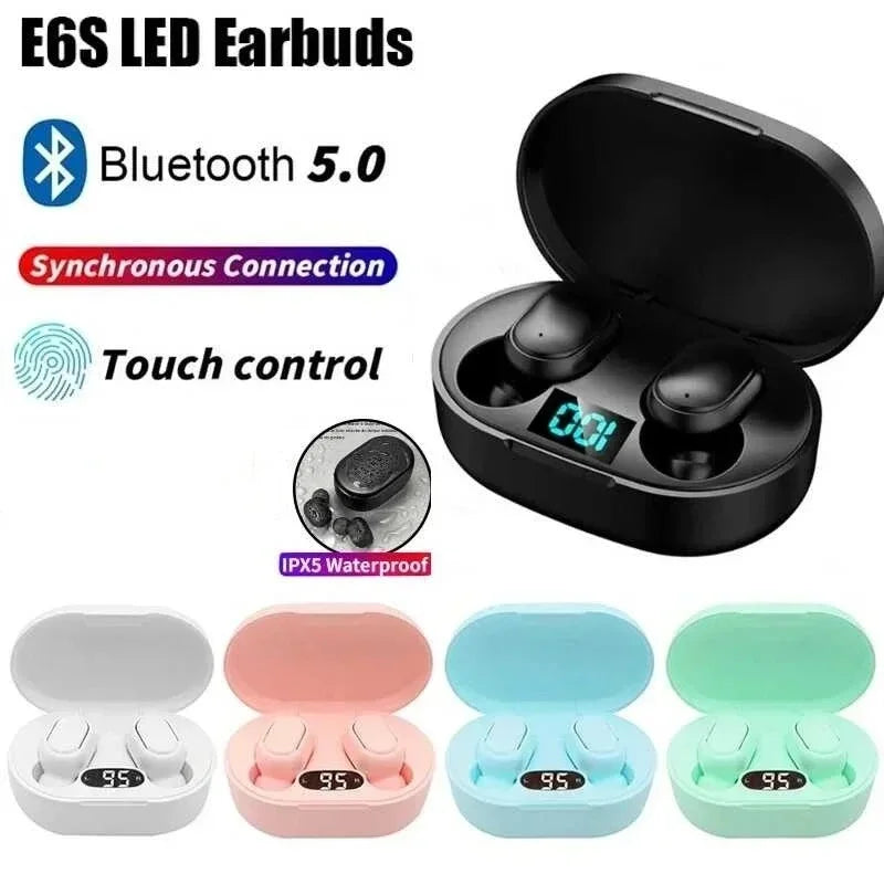 TWS Bluetooth 5.1 Earbuds with LED Display & Microphone