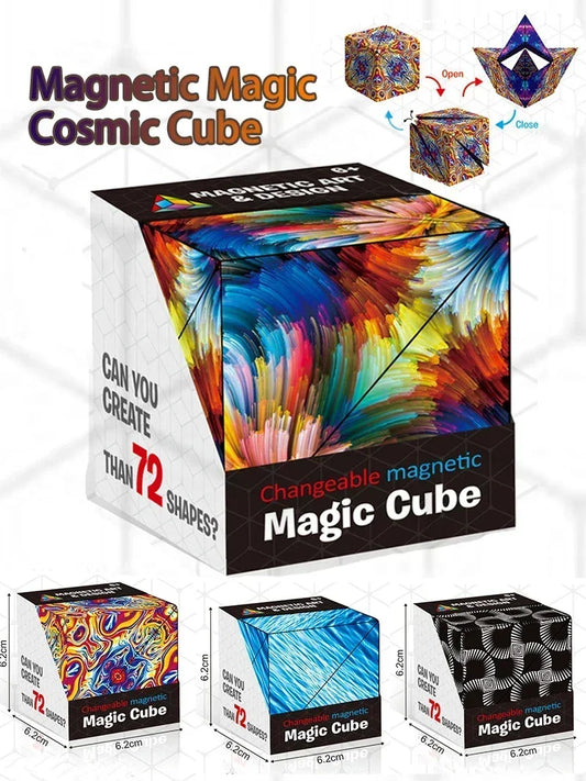Magnetic Infinite Flip Cube – 3D Fidget Puzzle