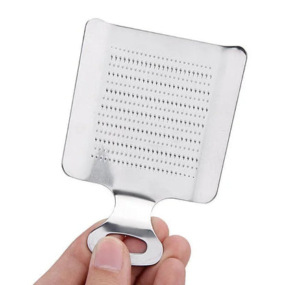 Stainless Steel Garlic & Ginger Grater – Manual Kitchen Crusher