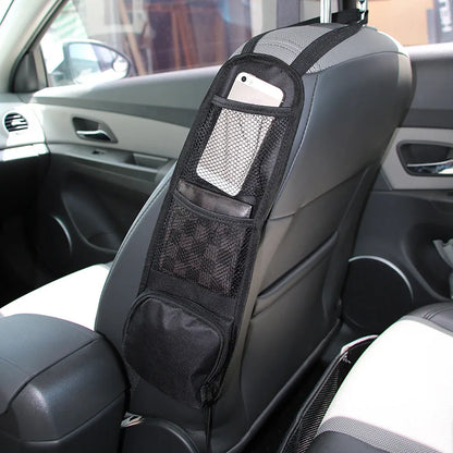 Car Backseat Organizer with Touch Screen Tablet Holder & Storage Pockets