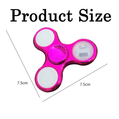 LED Light-Up Fidget Spinner – Glow Stress Relief Hand Toy