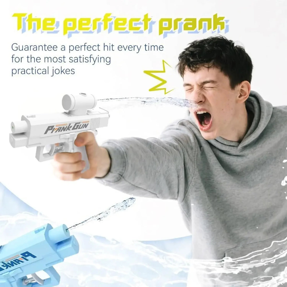 Double-Sided Prank Water Spray Gun – Reverse Spray Toy
